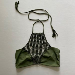 Acacia Panama Top Olive Green